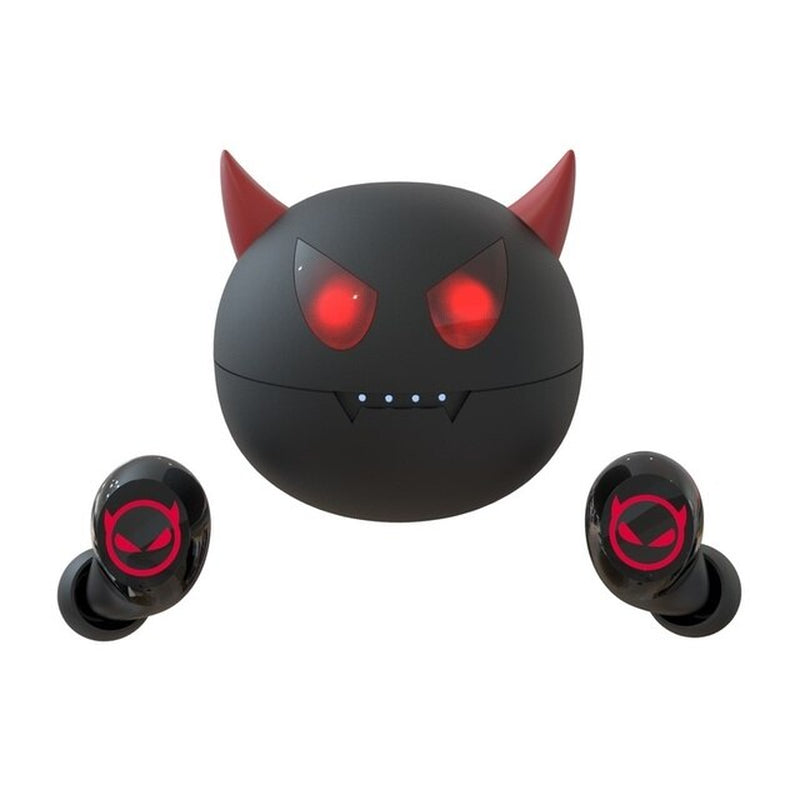 Cute Cartoon Wireless Earphone Bluetooth 5.0 Headphones Touch Control Earbuds with Mic for Kids Adult Halloween Gift