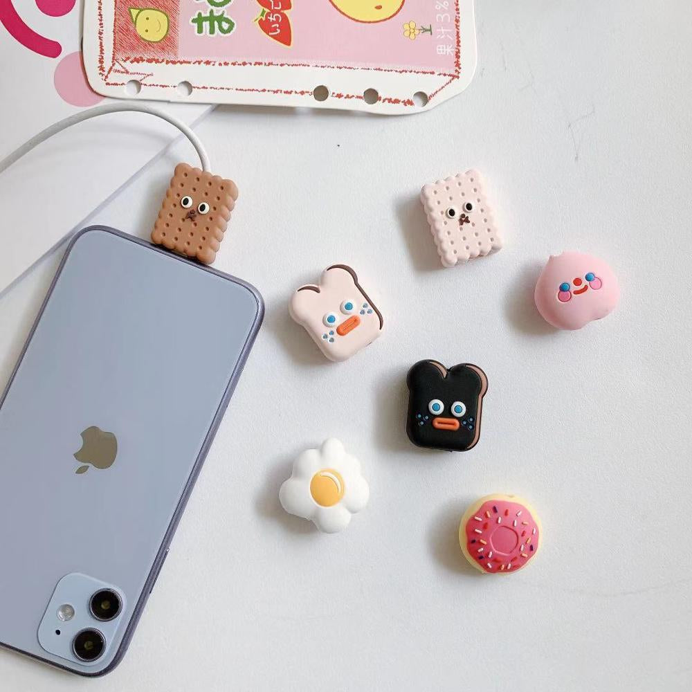 NEW 1PC Cute Cartoon Animal Cable Protector for Iphone Usb Cable Bite Chompers Holder Charger Wire Organizer Phone Accessories