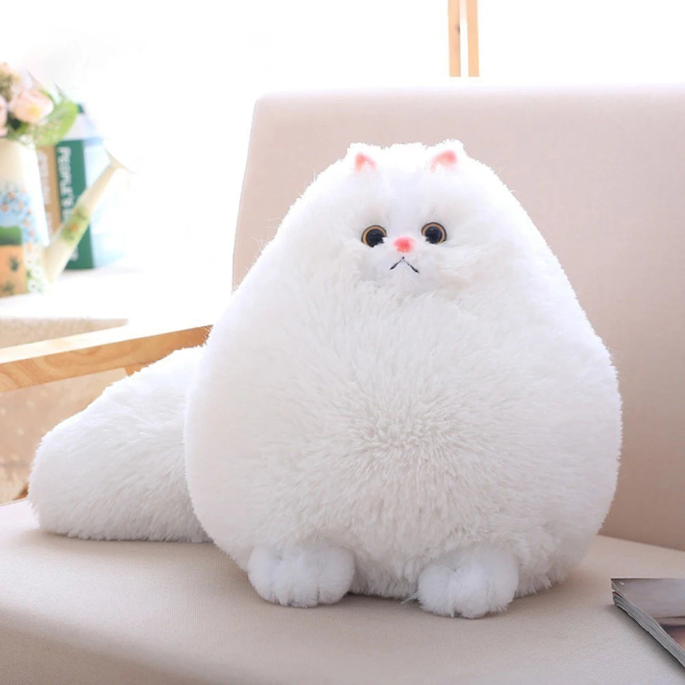 Kawaii Fluffy Cat Plush Toys Persian Cat Stuffed Dolls Soft Pillow Stuffed Animal Peluches Dolls Baby Kids Toys Christmas Gifts