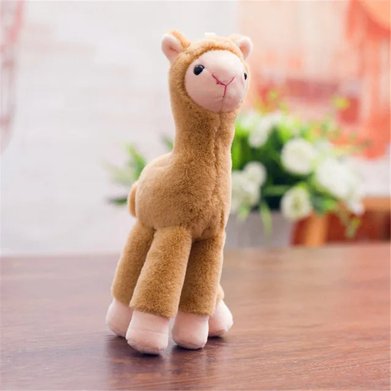 20Cm Lovely Alpaca Plush Toy Japanese Alpaca Soft Stuffed Cute Sheep Llama Animal Dolls Keychain Gift