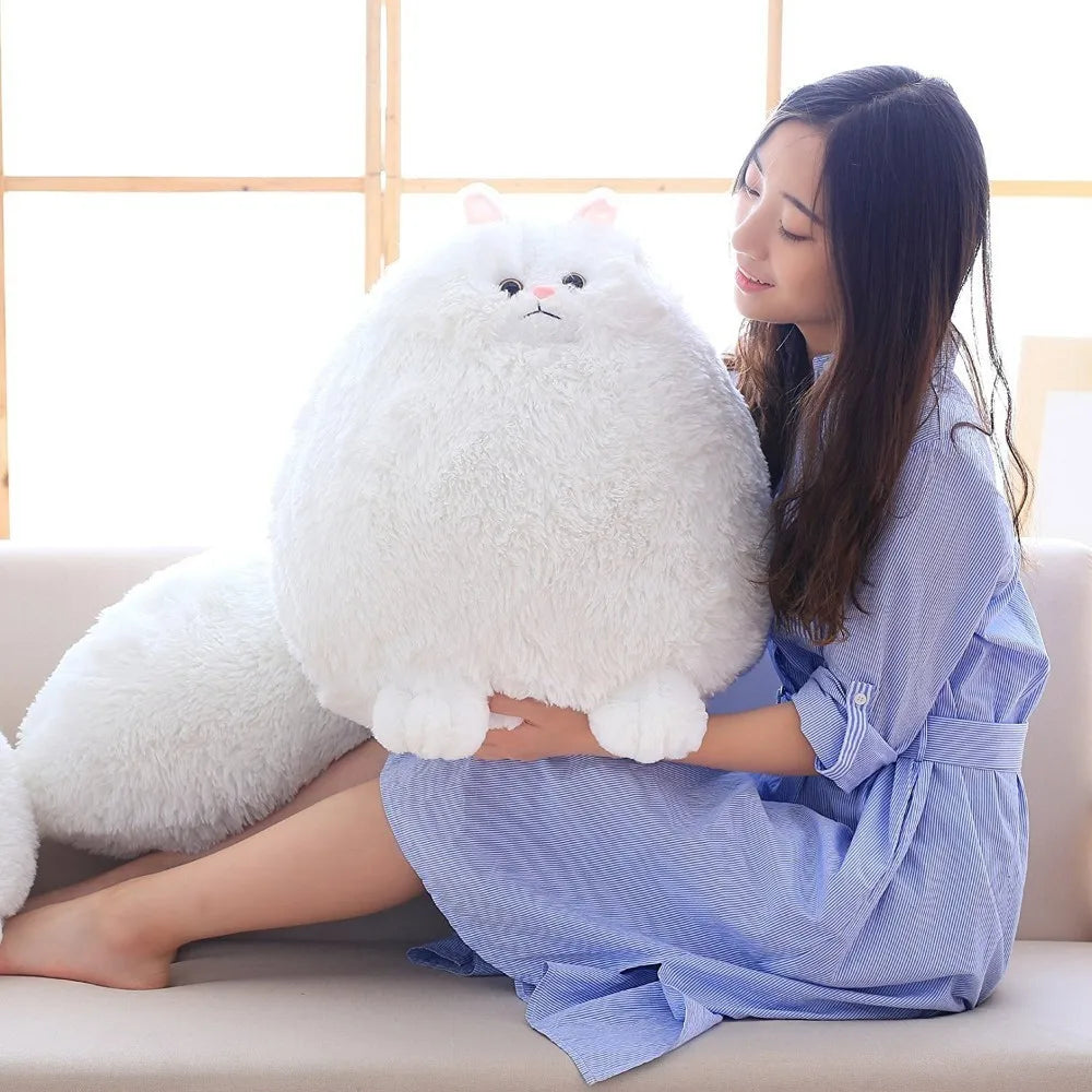 Kawaii Fluffy Cat Plush Toys Persian Cat Stuffed Dolls Soft Pillow Stuffed Animal Peluches Dolls Baby Kids Toys Christmas Gifts