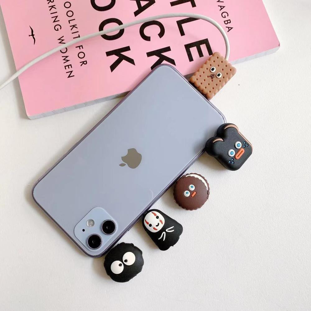 NEW 1PC Cute Cartoon Animal Cable Protector for Iphone Usb Cable Bite Chompers Holder Charger Wire Organizer Phone Accessories