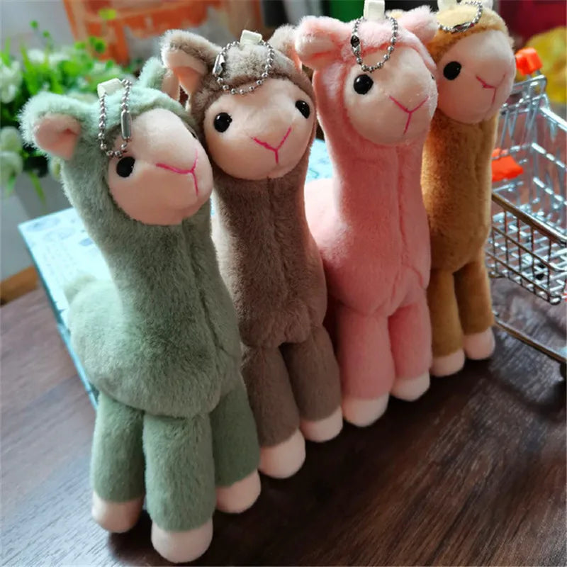 20Cm Lovely Alpaca Plush Toy Japanese Alpaca Soft Stuffed Cute Sheep Llama Animal Dolls Keychain Gift