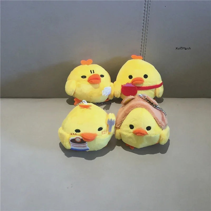 7CM Approx. Yellow Chicken Stuffed Plush Toy ; Keychain Gift Plush Stuffed Duck Doll