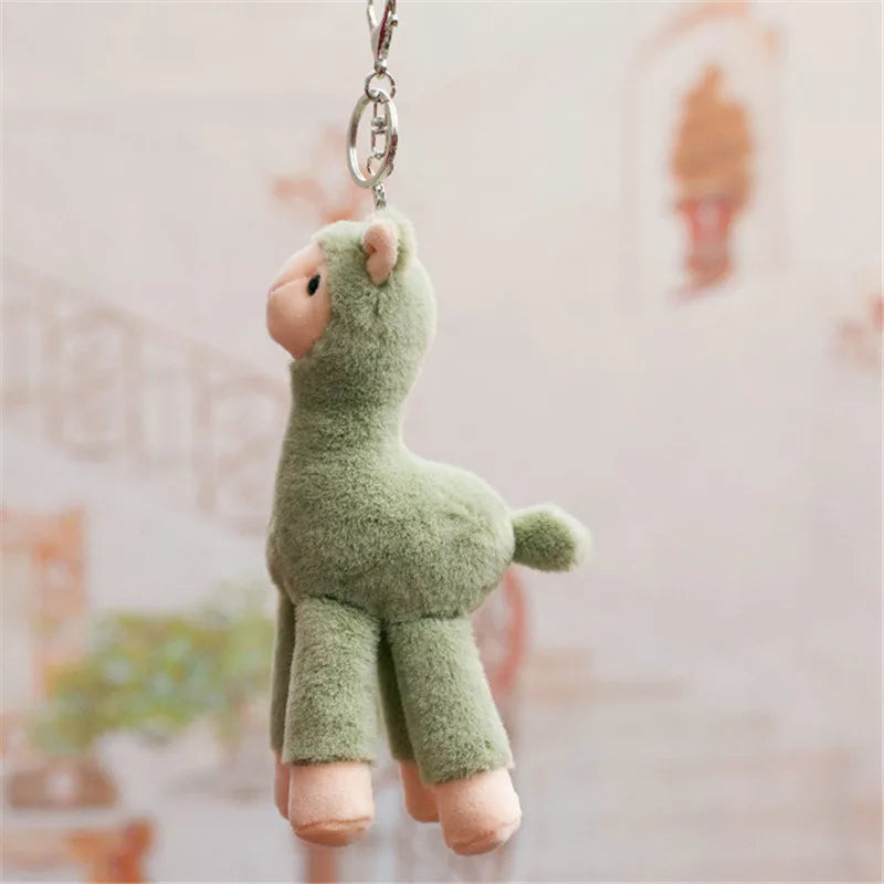 20Cm Lovely Alpaca Plush Toy Japanese Alpaca Soft Stuffed Cute Sheep Llama Animal Dolls Keychain Gift