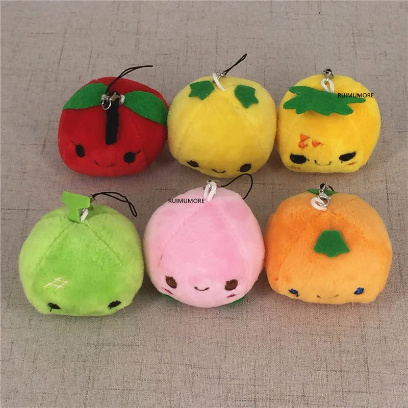 6Designs, Small 6CM Pineapple Etc. Fruit Plush Doll