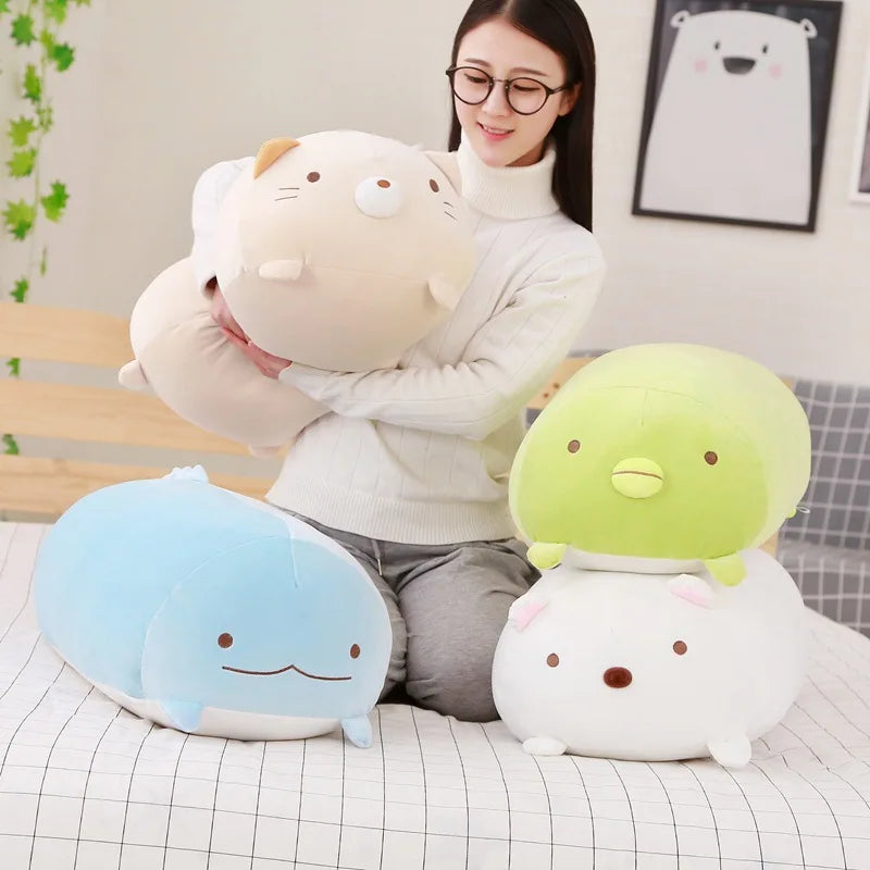 Plush Pillow 30Cm Animal Cartoon Cute Soft Plush Sleeping Pillow Cartoon Animal Doll Ragdoll Girl Birthday Gift Adult Gift