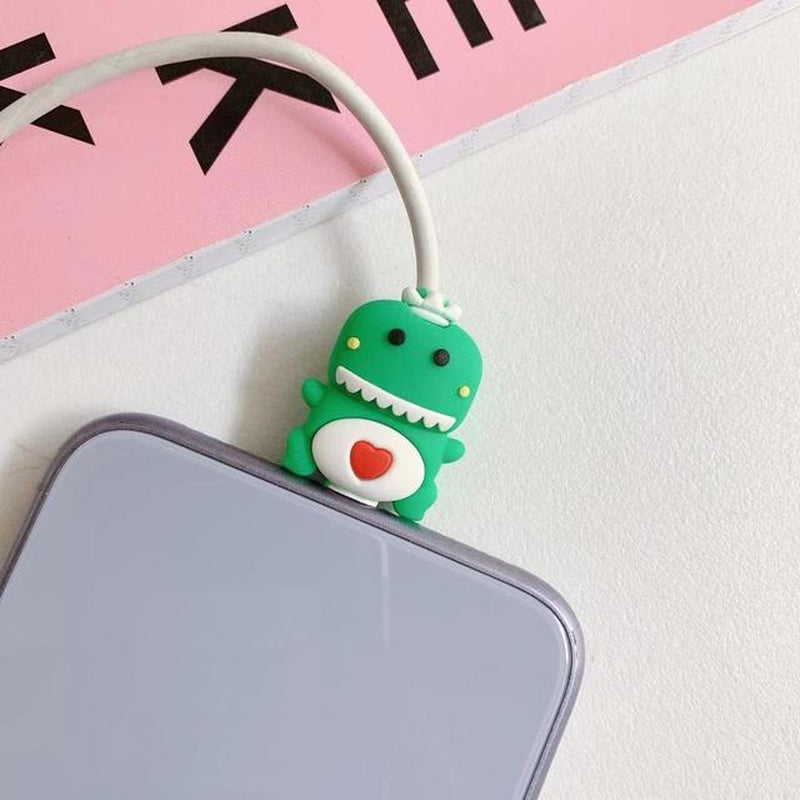 NEW 1PC Cute Cartoon Animal Cable Protector for Iphone Usb Cable Bite Chompers Holder Charger Wire Organizer Phone Accessories