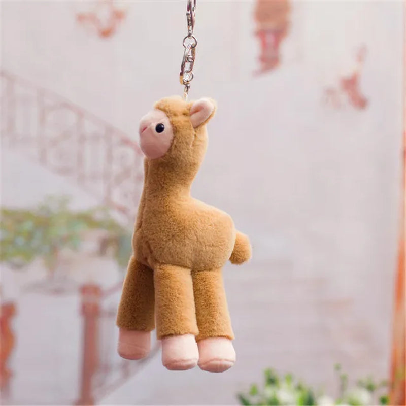 20Cm Lovely Alpaca Plush Toy Japanese Alpaca Soft Stuffed Cute Sheep Llama Animal Dolls Keychain Gift