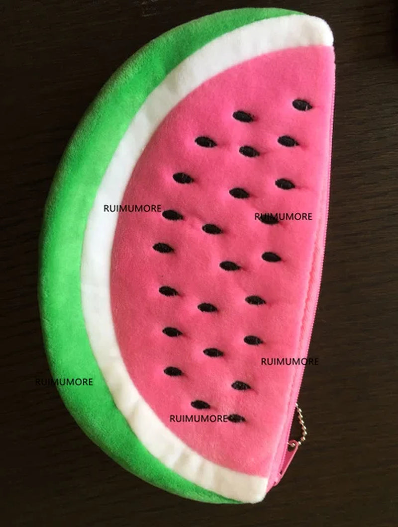 Watermelon Plush Toy Pencil Bag , Kid'S Key Chain BIG Plush Toy Coin BAG Plush Doll