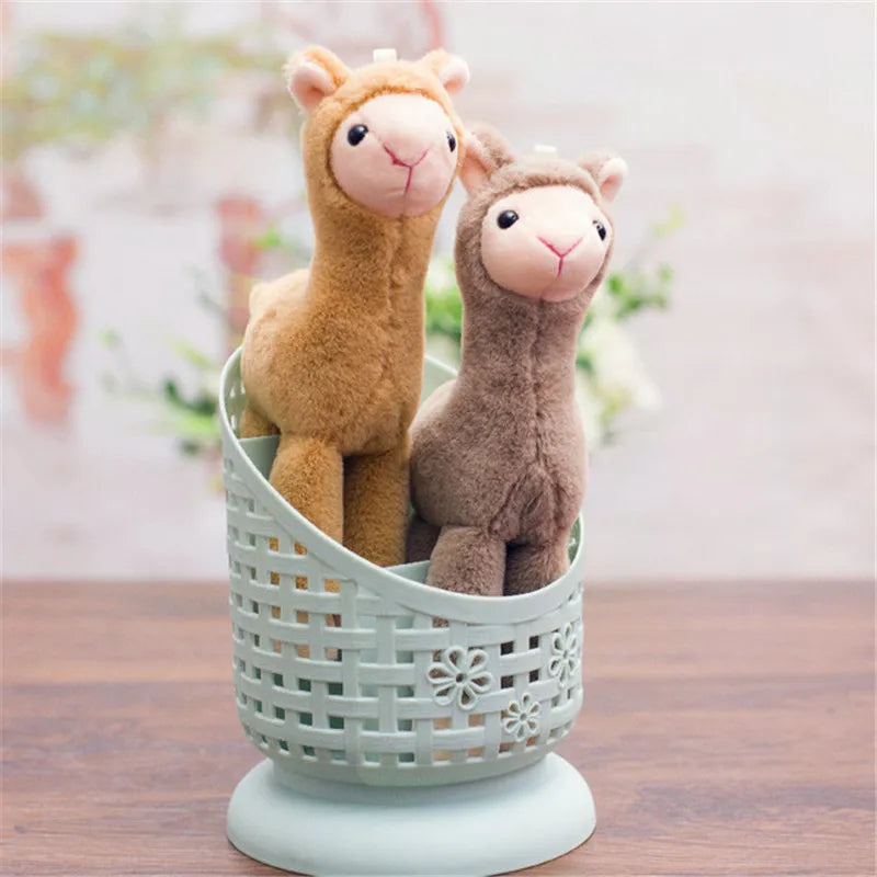 20Cm Lovely Alpaca Plush Toy Japanese Alpaca Soft Stuffed Cute Sheep Llama Animal Dolls Keychain Gift