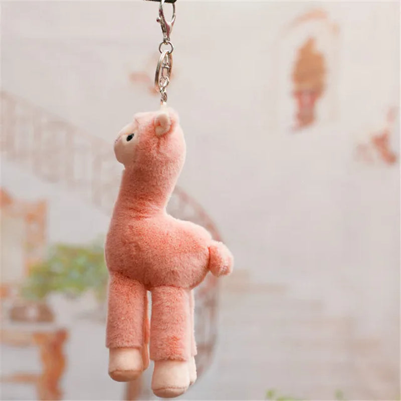 20Cm Lovely Alpaca Plush Toy Japanese Alpaca Soft Stuffed Cute Sheep Llama Animal Dolls Keychain Gift