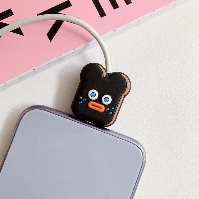 NEW 1PC Cute Cartoon Animal Cable Protector for Iphone Usb Cable Bite Chompers Holder Charger Wire Organizer Phone Accessories