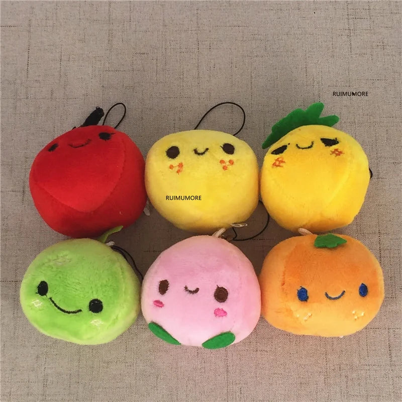 6Designs, Small 6CM Pineapple Etc. Fruit Plush Doll