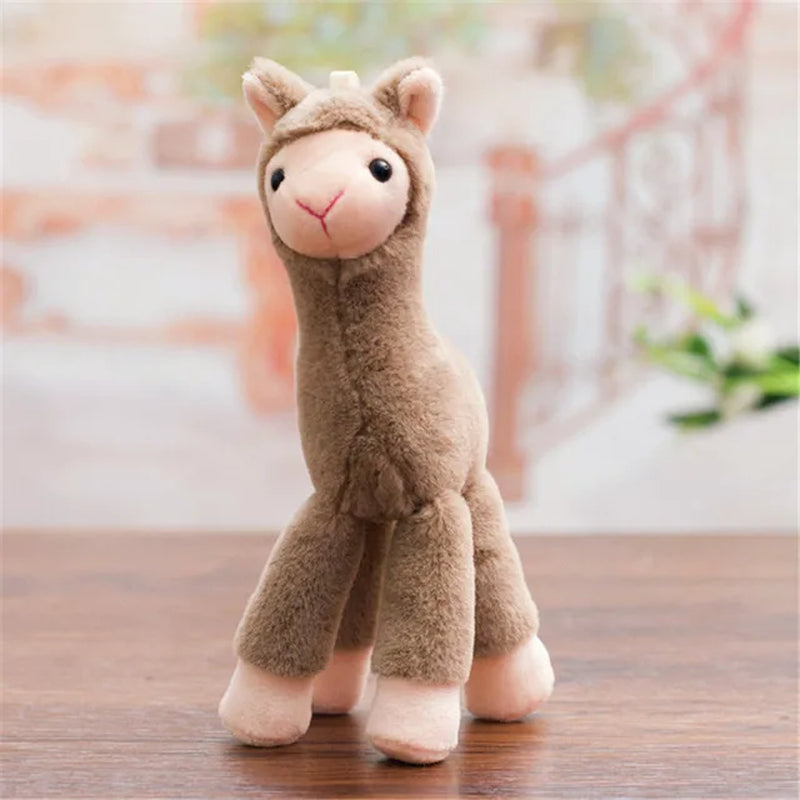 20Cm Lovely Alpaca Plush Toy Japanese Alpaca Soft Stuffed Cute Sheep Llama Animal Dolls Keychain Gift