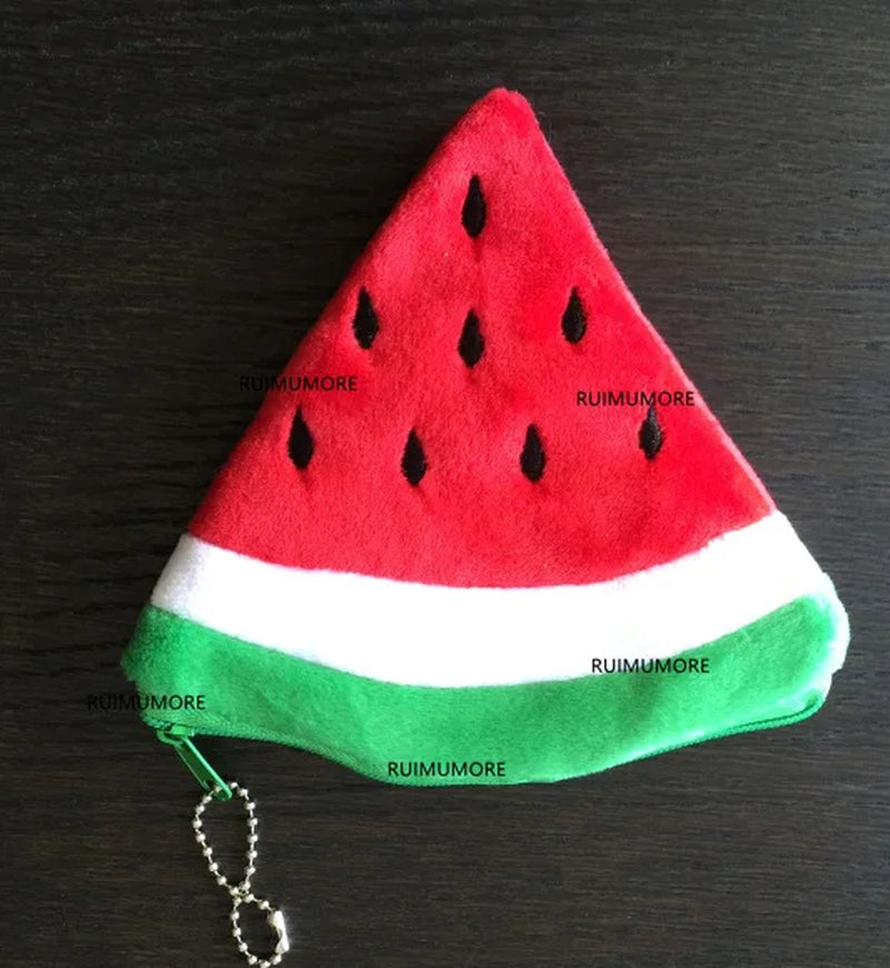 Watermelon Plush Toy Pencil Bag , Kid'S Key Chain BIG Plush Toy Coin BAG Plush Doll