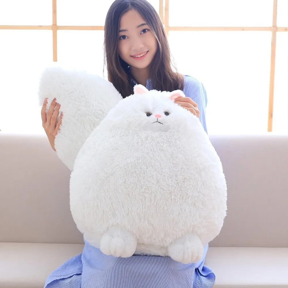 Kawaii Fluffy Cat Plush Toys Persian Cat Stuffed Dolls Soft Pillow Stuffed Animal Peluches Dolls Baby Kids Toys Christmas Gifts