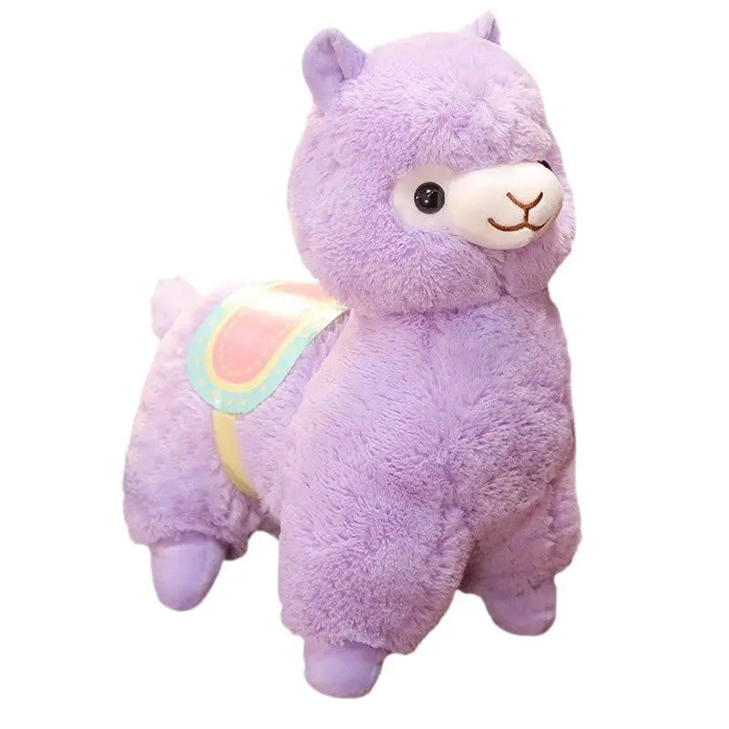 Hot New 1PC 35/50CM Cute Saddle Alpaca Plush Toys Soft Plush Alpacasso Alpaca Dolls Stuffed Animal Toy Children Birthday Gift