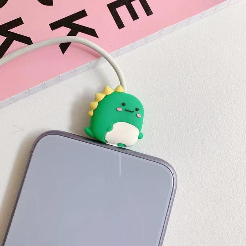 NEW 1PC Cute Cartoon Animal Cable Protector for Iphone Usb Cable Bite Chompers Holder Charger Wire Organizer Phone Accessories