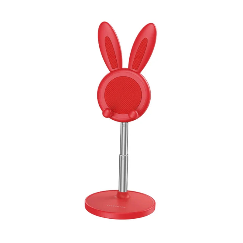 Telescopic Cute Bunny Phone Holder Lovely Rabbit Desktop Laptop Stand Height Angle Adjustable Antislip Tablet Bracket