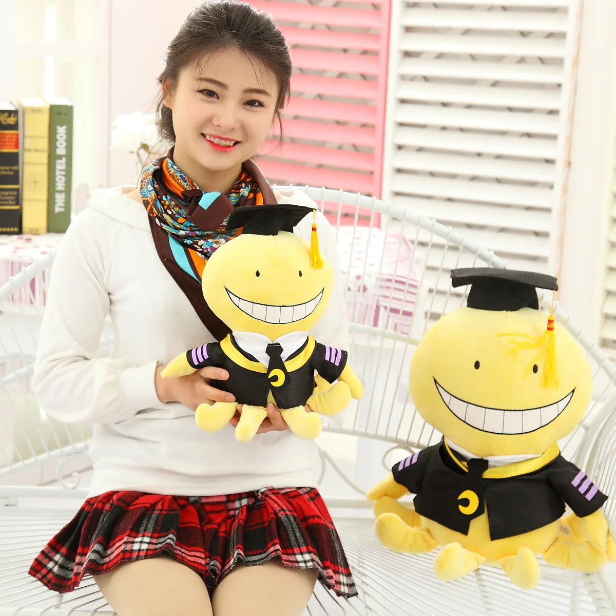 30CM Assassination Classroom Koro Sensei Octopus Plush Toys Dolls Cosplay Anime Plush Toys Soft Stuffed Dolls Children'S Gifts