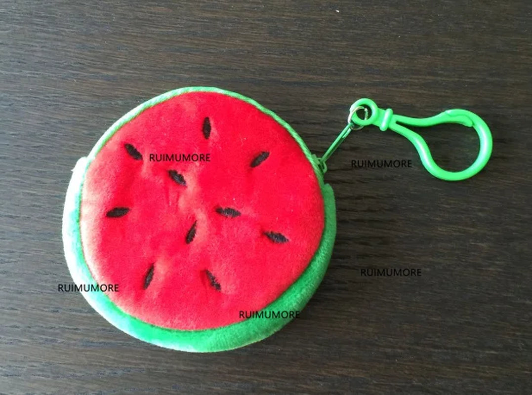 Watermelon Plush Toy Pencil Bag , Kid'S Key Chain BIG Plush Toy Coin BAG Plush Doll