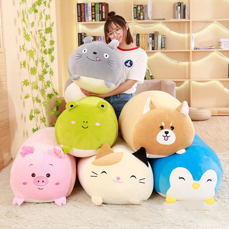 Plush Pillow 30Cm Animal Cartoon Cute Soft Plush Sleeping Pillow Cartoon Animal Doll Ragdoll Girl Birthday Gift Adult Gift