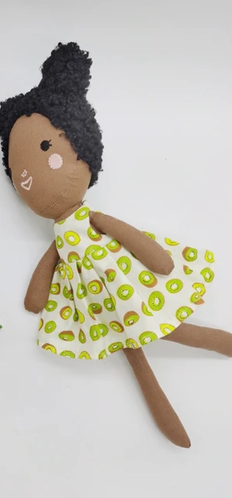 Diversity Toy Brown Girl Cloth Doll Handmade Multiracial Diverse Doll African Girl Rag Doll Baby Girl Sitch Soft Toys